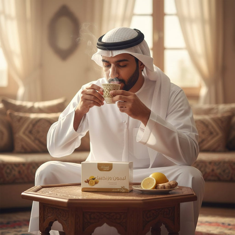 شاي هيماني العشبي بالليمون والزنجبيل 20 كيس