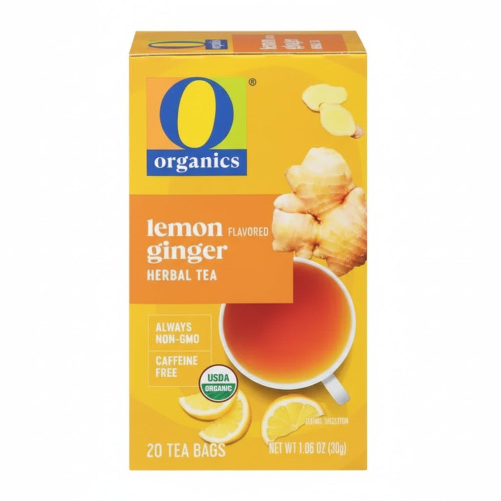 شاي ليمون وزنجبيل عضوي مزيج دافئ ومنعش بنكهة طبيعية من O Organics