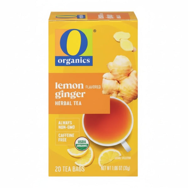 شاي ليمون وزنجبيل عضوي مزيج دافئ ومنعش بنكهة طبيعية من O Organics