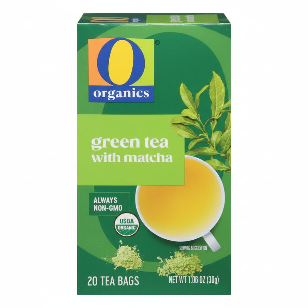 شاي أخضر عضوي مع ماتشا مزيج طاقة طبيعي ونكهة مركّزة من  O Organics