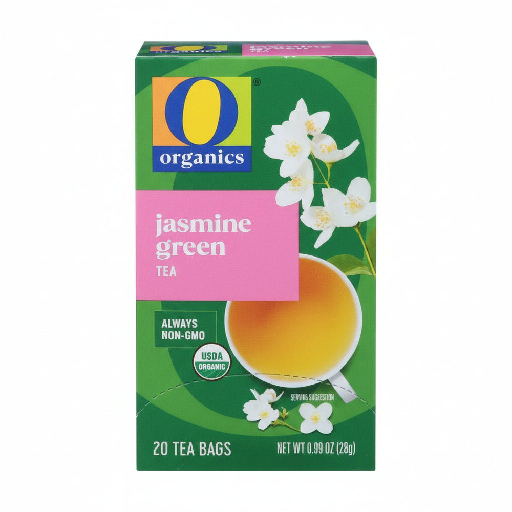 شاي أخضر بالياسمين عضوي نكهة عطرية مميزة من O Organics