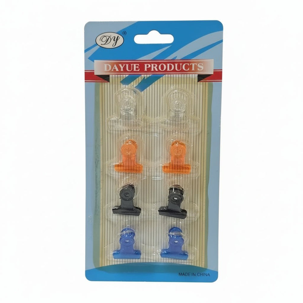 DAYUE PRODUCTS مجموعة مشابك بلاستيكية عدد 8 قطع