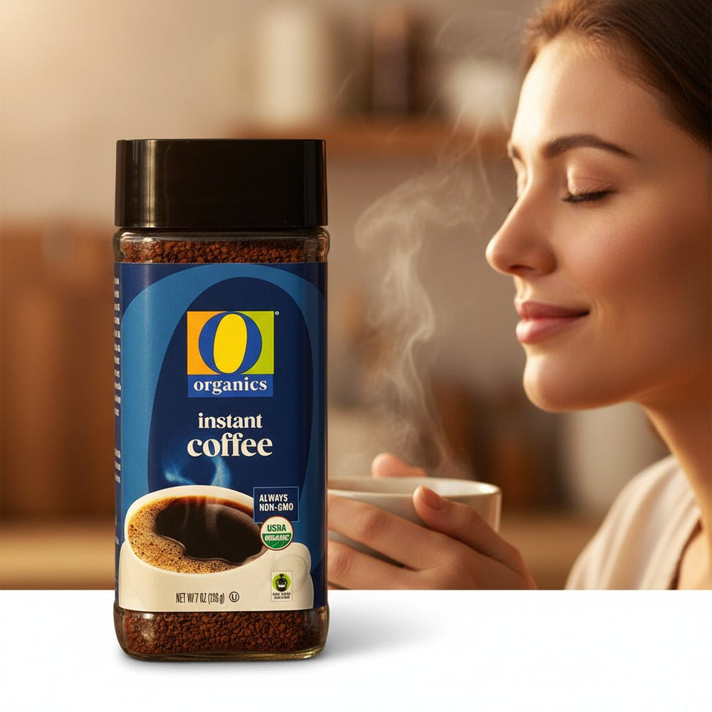 قهوة فورية عضوية  نكهة غنية وجودة موثوقة من O Organics