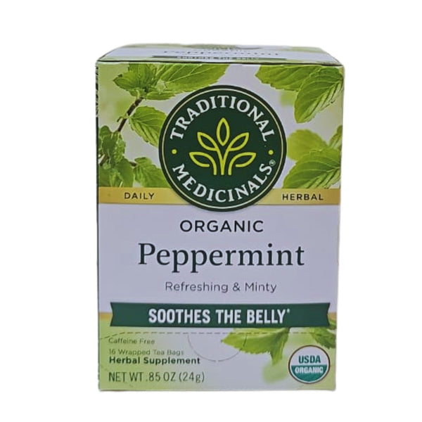 شاي النعناع الفلفلي العضوي من Traditional Medicinals