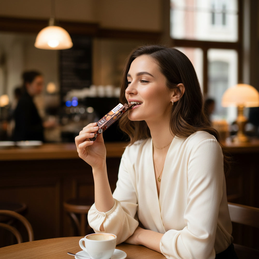 شوكولاتة بالحليب مع كريما الإسبريسو ووافل 40 جم