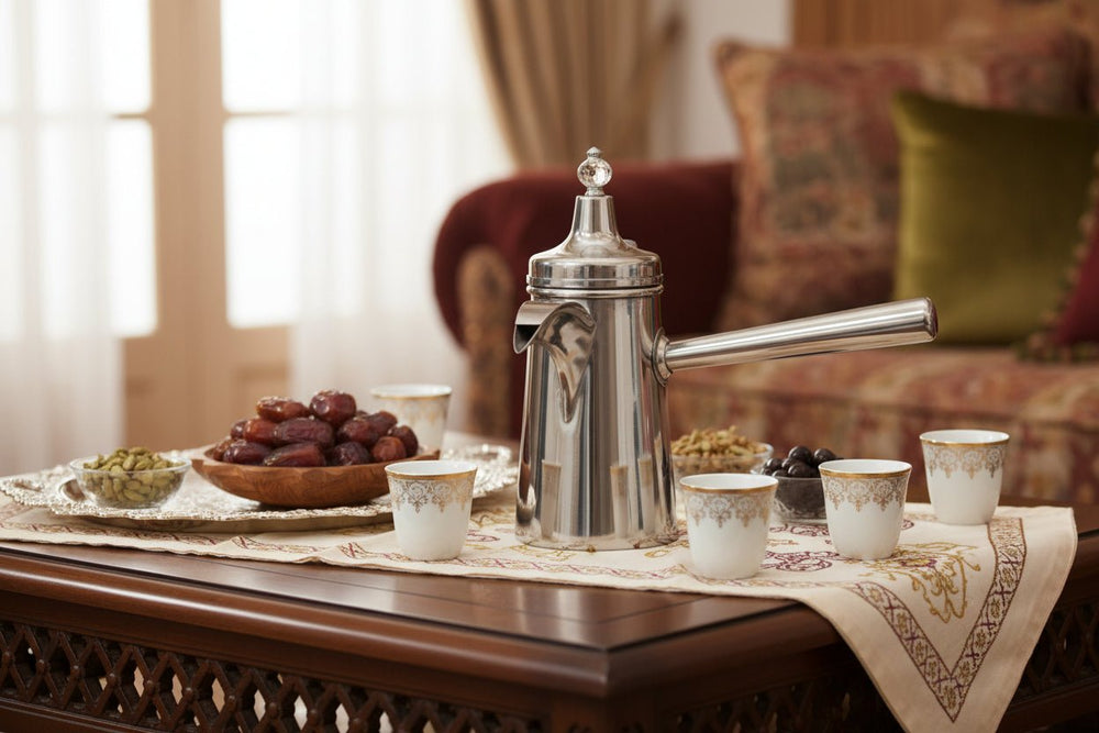دلة قهوة عربية ستانلس ستيل من تراست برو – 610 مل