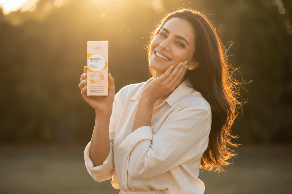 SPF 30 كريم ايفا للتوهج الطبيعي النهاري مع واقي شمس