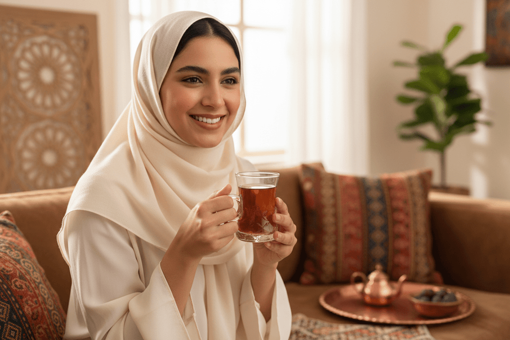 طقم 4 بيالات زجاج شفاف بتصميم زخرفي أنيق