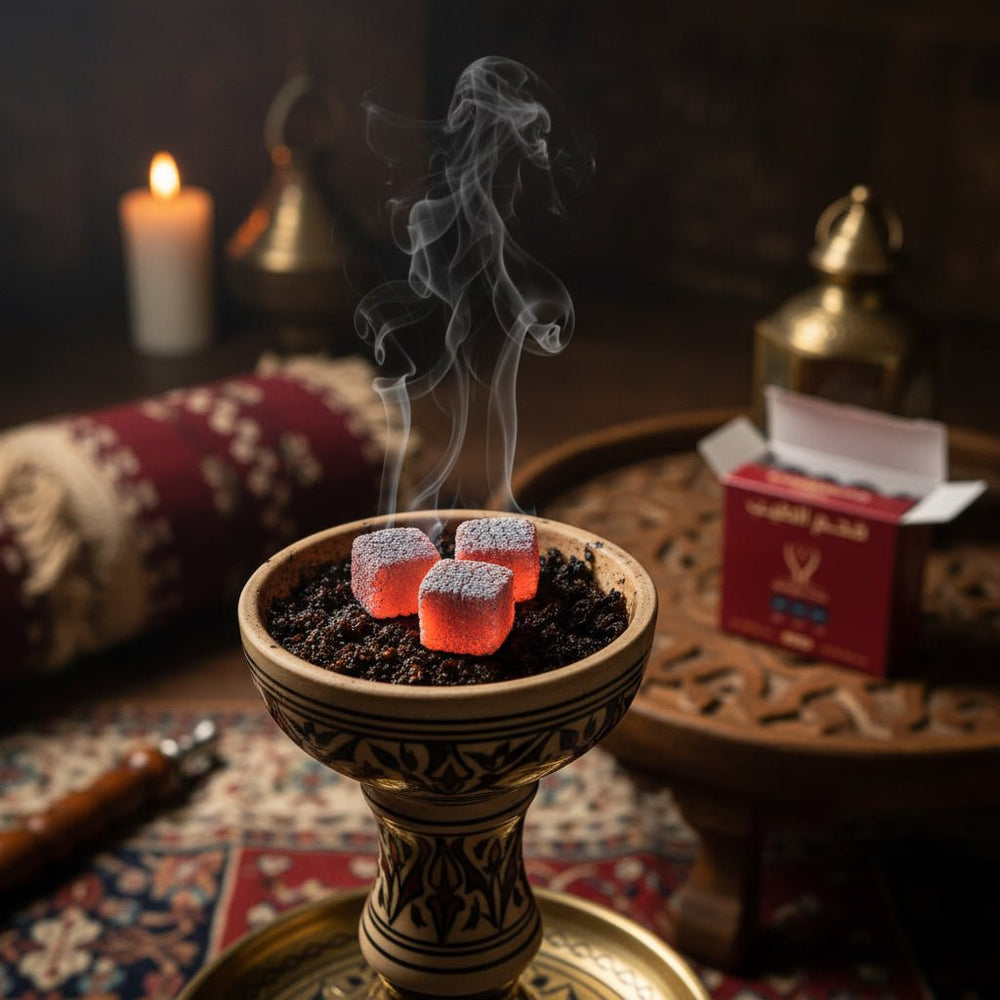 فحم الطيب XXL – إشعال سريع واحتراق طويل للعود والبخور