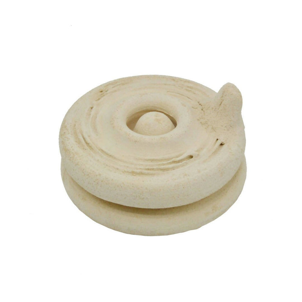 Pottery artifact in the shape of a millstone