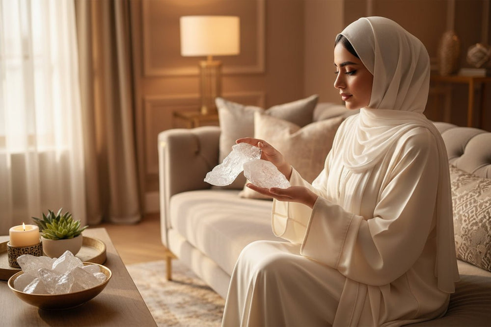 شب حجر ابيض صيني 250 جرام