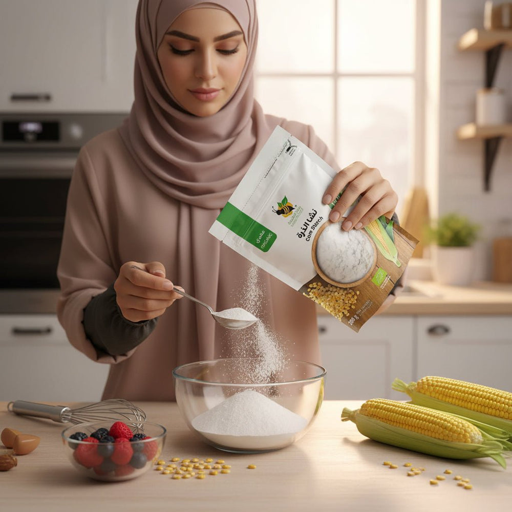 نشا الذرة العضوي منتج الطبيعة 200 جم