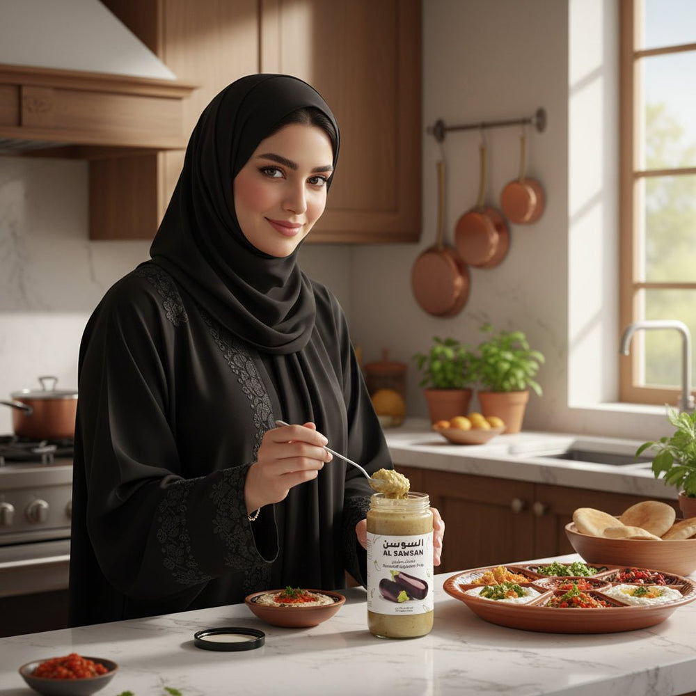 لب باذنجان مشوي السوسن 460 غرام
