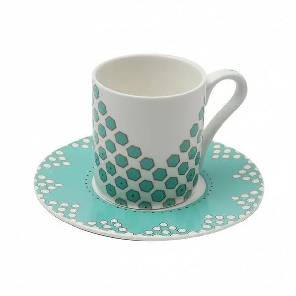 طقم فناجين سيراميك للقهوة ، 90 مل، 12 قطعة