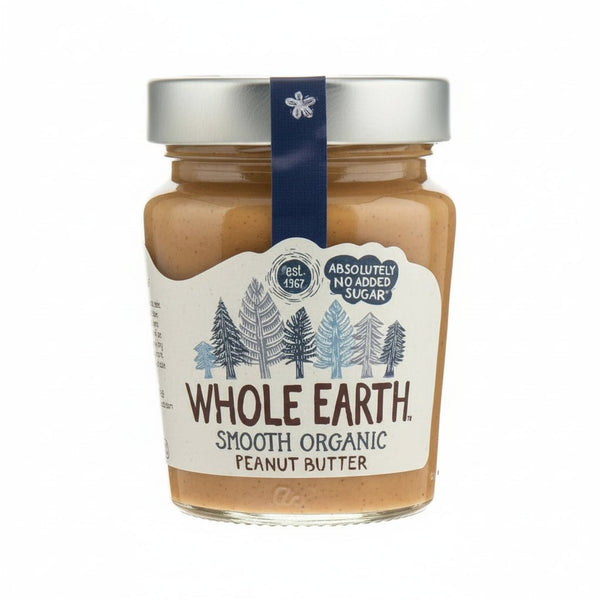 هول إيرث زبدة فول سوداني عضوية ناعمة 227 جم – خالية من السكر وعضوية