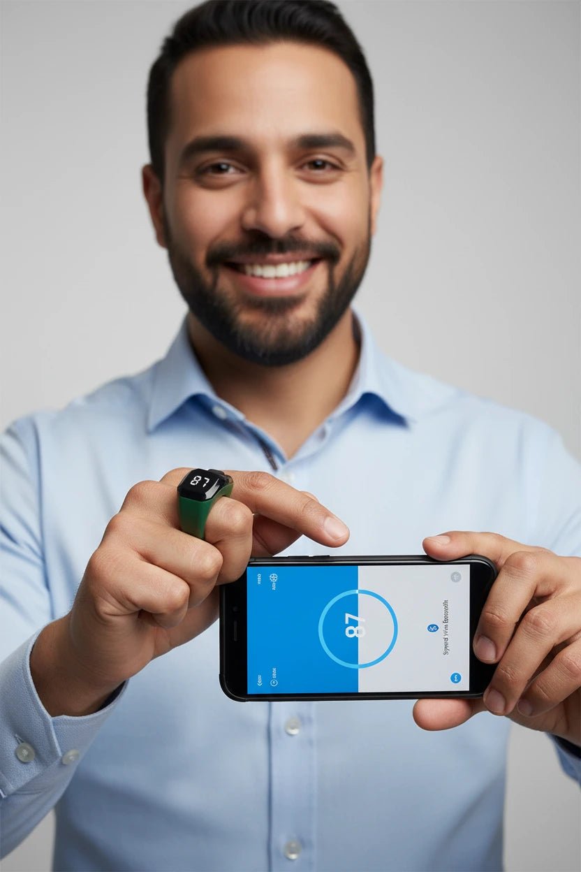 عداد ذكي للإصبع مع تطبيق Bluetooth - آنية المنزل الراقي