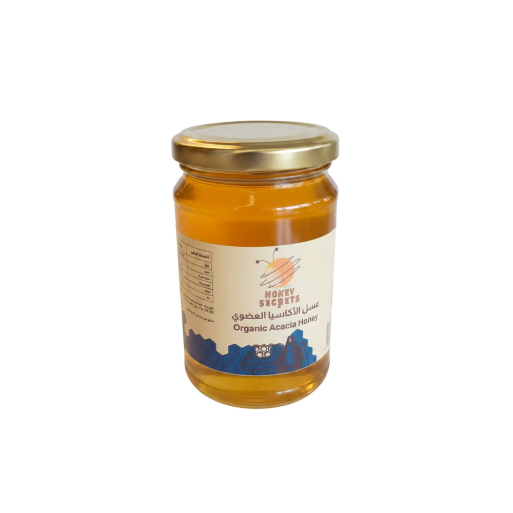 عسل الأكاسيا العضوي 250 جم Honey Secrets - آنية المنزل الراقي