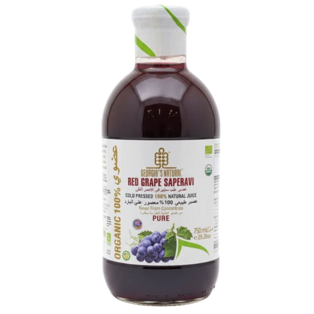 عصير Georgia's Natural بالعنب الأحمر النقي 750 مل - آنية المنزل الراقي