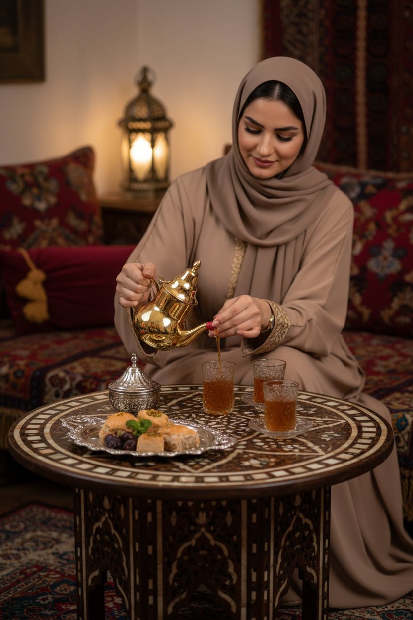 إبريق ستانلس ستيل ذهبي 0.6 لتر - آنية المنزل الراقي