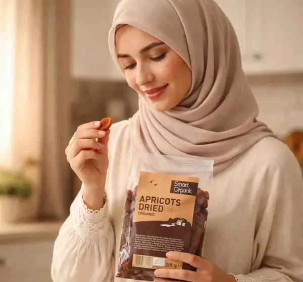 المشمش المجفف العضوي 200 غرام من Smart Organic - آنية المنزل الراقي