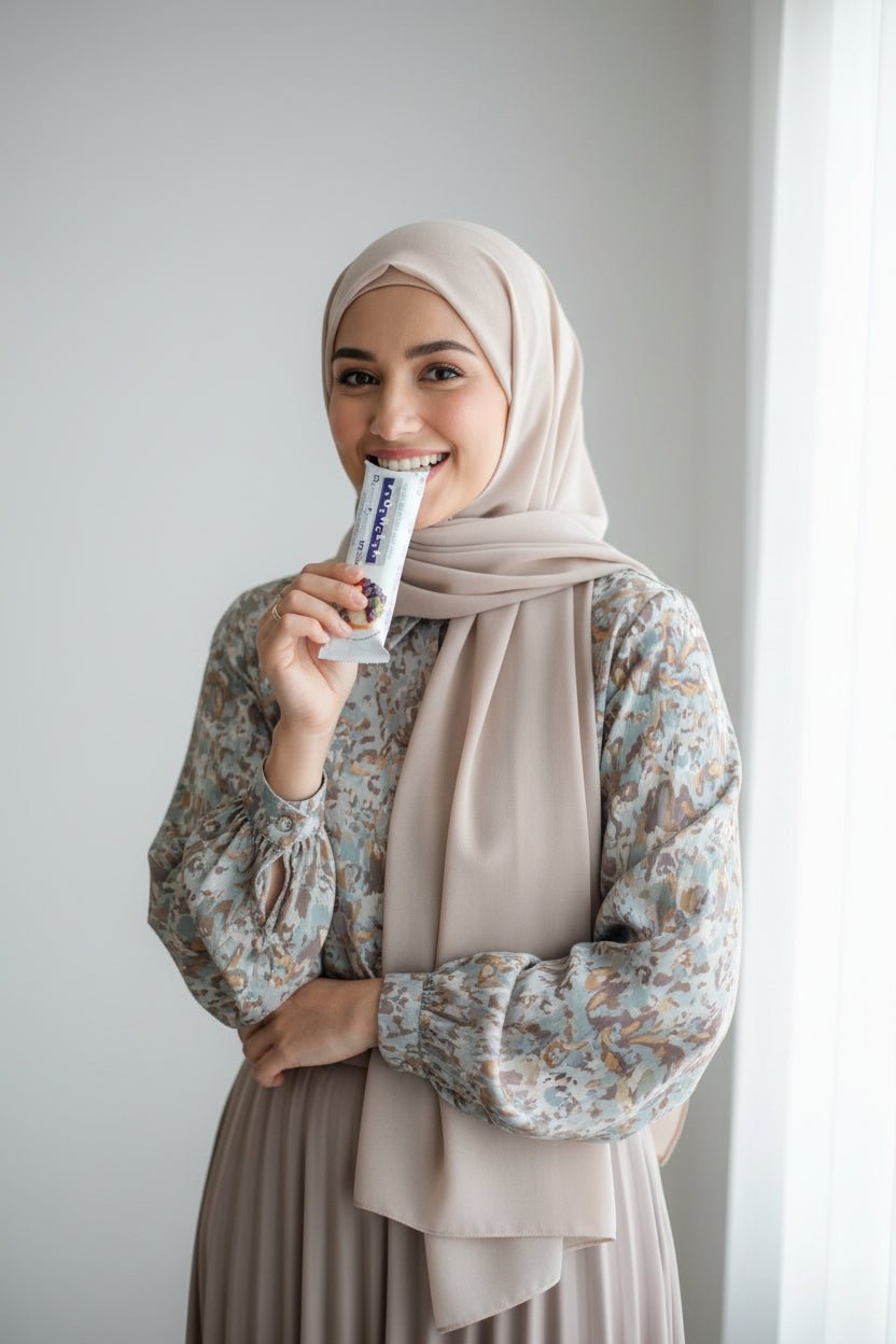بار بروتين باور تيك 36% 60 جرام بنكهة تشيز كيك التوت الأزرق بدون سكر خالي جلوتين - آنية المنزل الراقي