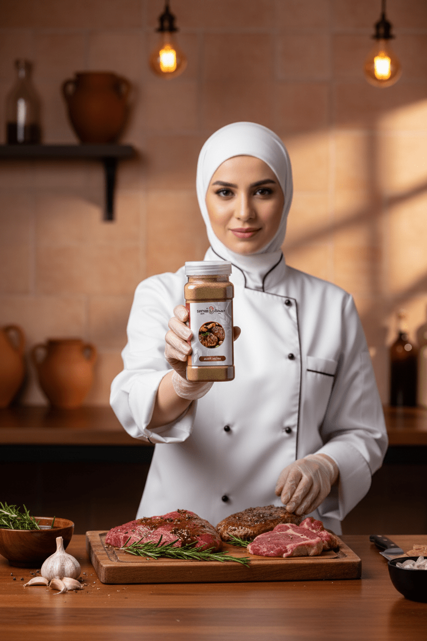 بهارات اللحم 250 جم مطاحن السماح - آنية المنزل الراقي