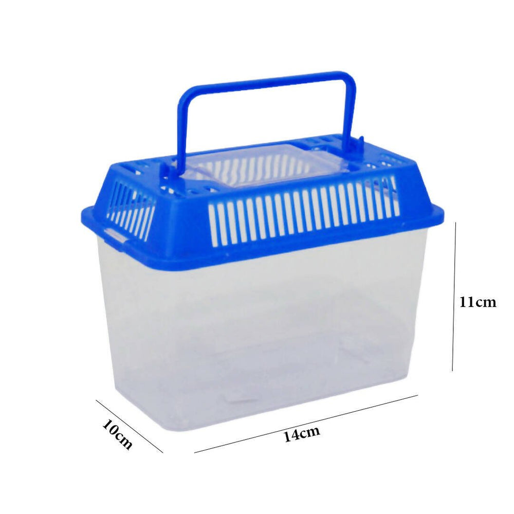 Plastic fish and turtle tank with cover