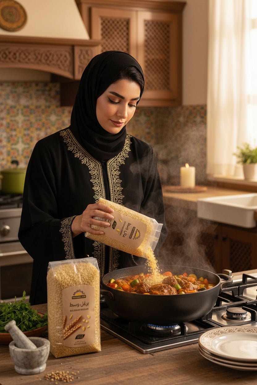 برغل وسط عضوي 500 جرام - آنية المنزل الراقي