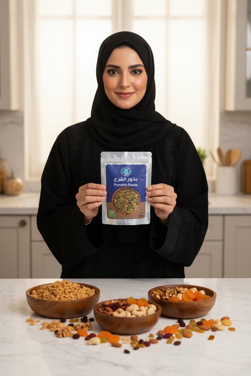 بذور القرع الطبيعية المقشرة 200 جرام سطر النجاح - آنية المنزل الراقي
