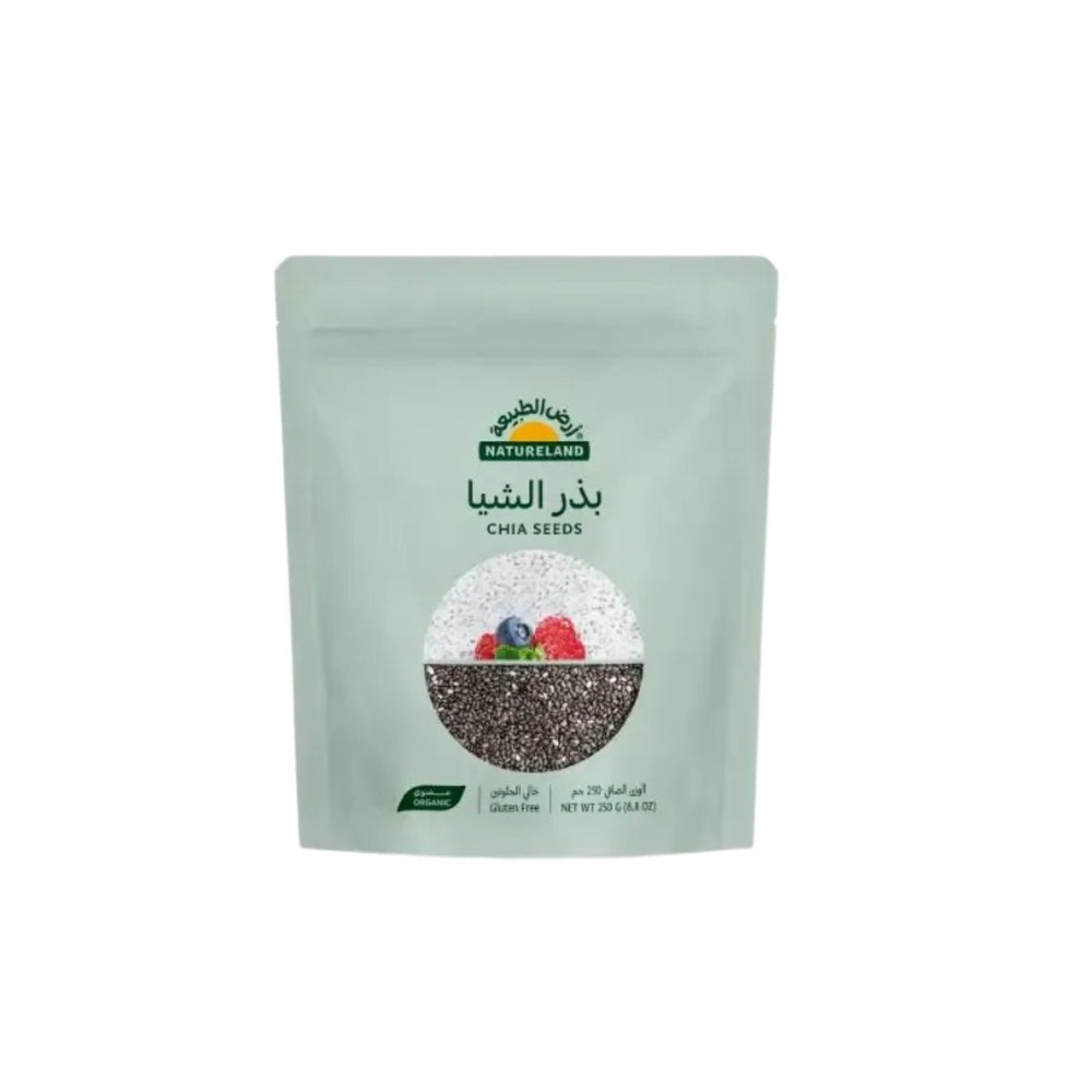 بذور الشيا العضوية 250 جم أرض الطبيعة - آنية المنزل الراقي