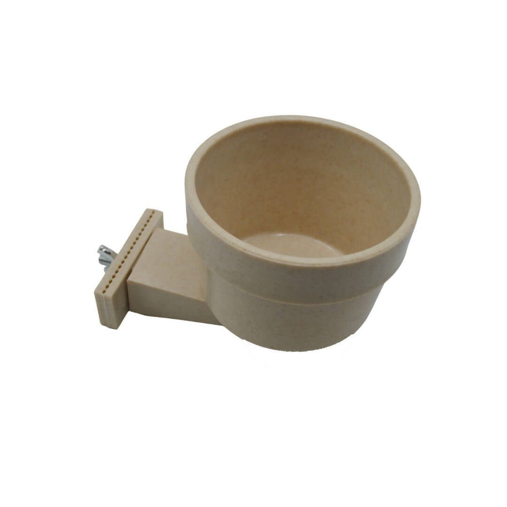 Plastic Pet Food and Water Bowl with Hanging Clip Holder