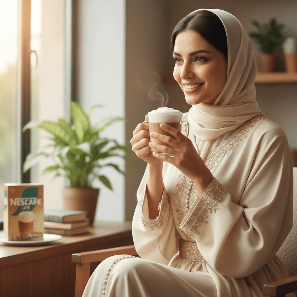 أكياس لاتيه فوري من نسكافية 7 × 18 جم 126 جرام