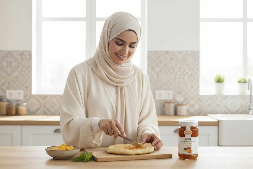 مربى الخوخ الفاخر بدون سكر مضاف من ستوت  430 جرام