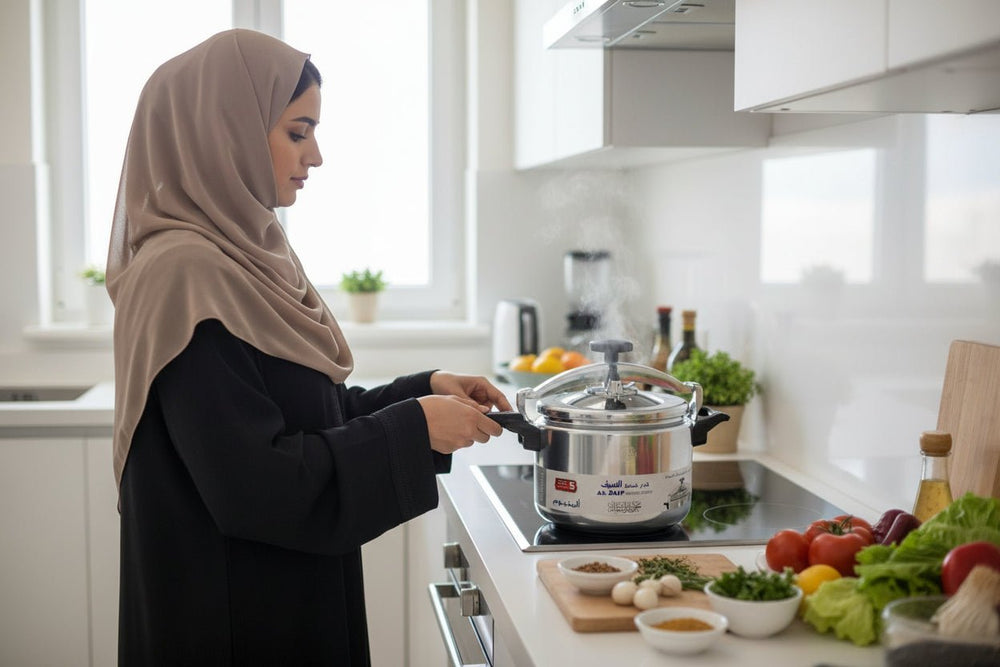 قدر ضغط جرانيت ألومنيوم 11 لتر سعة عائلية كبيرة