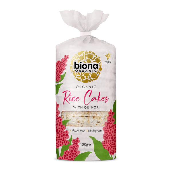 بيونا كيك أرز عضوي بالكينوا 100 جم – وجبة خفيفة صحية وخالية من الغلوتين