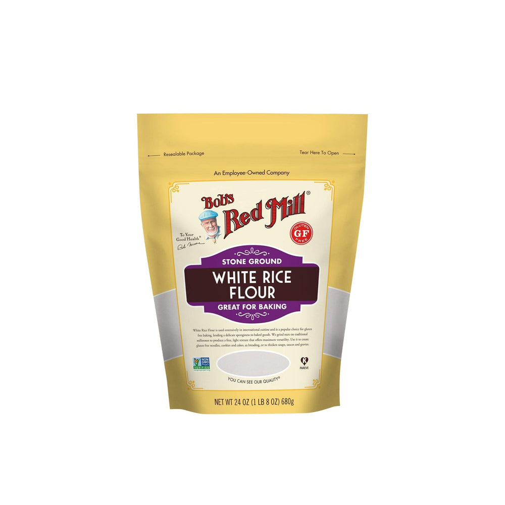 دقيق الأرز الأبيض المطحون بالحجر خالي من الغلوتين 680 جم منBob's Red Mill - آنية المنزل الراقي
