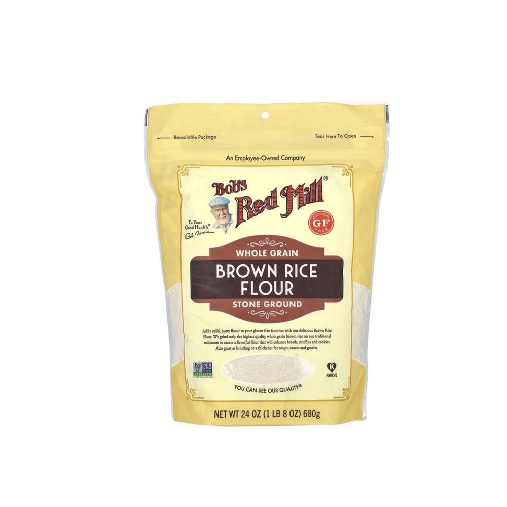 دقيق الأرز البني الكامل المطحون بالحجر خالي من الغلوتين 680 جم منBob's Red Mill - آنية المنزل الراقي