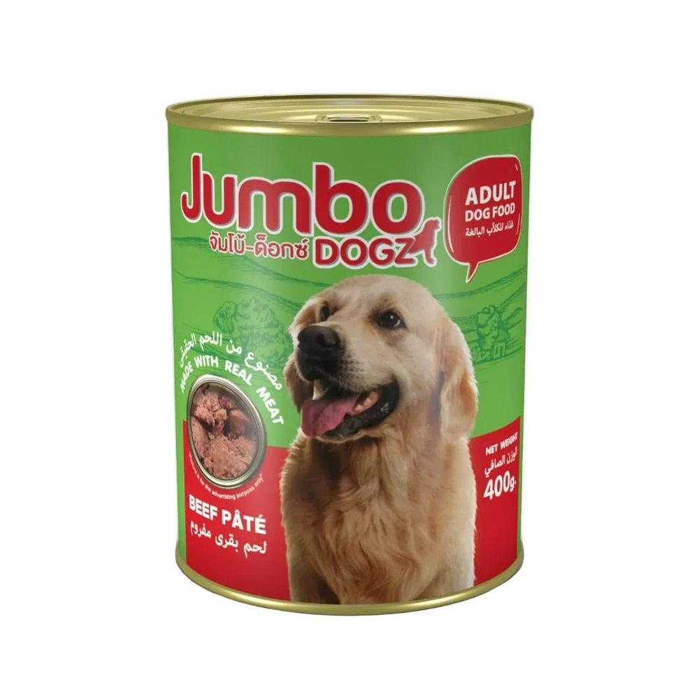 طعام الكلاب – باتيه اللحم البقري 400 جم  Jumbo DOGZ