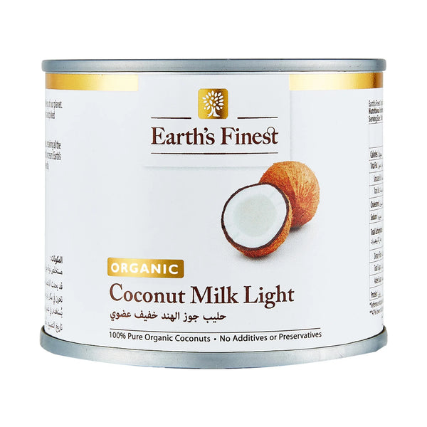 خيرة الأرض حليب جوز الهند العضوي الخفيف 200 مل – غني بالمغذيات والطبيعي 100%