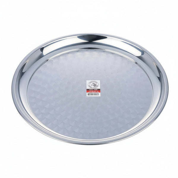 صينية زيبرا ستانلس ستيل دائرية، مقاس 18 إنش