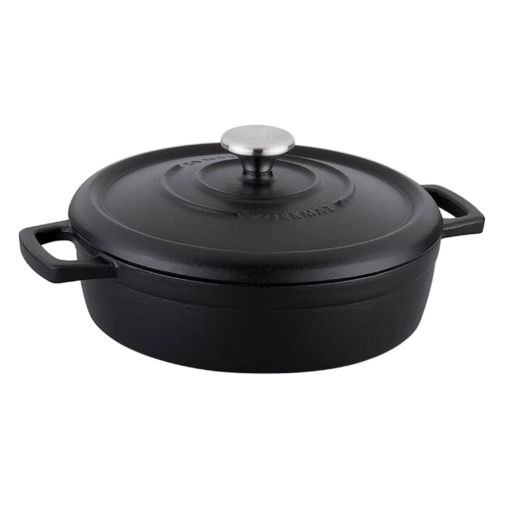 طاجن طبخ كوركماز كاستا من الحديد الزهر 26 سم أسود موديل A-2849