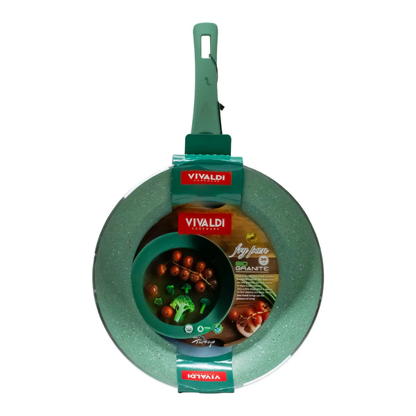 مقلاة جرانيت غير لاصقة بمقبض مريح – مقاس 30 سم
