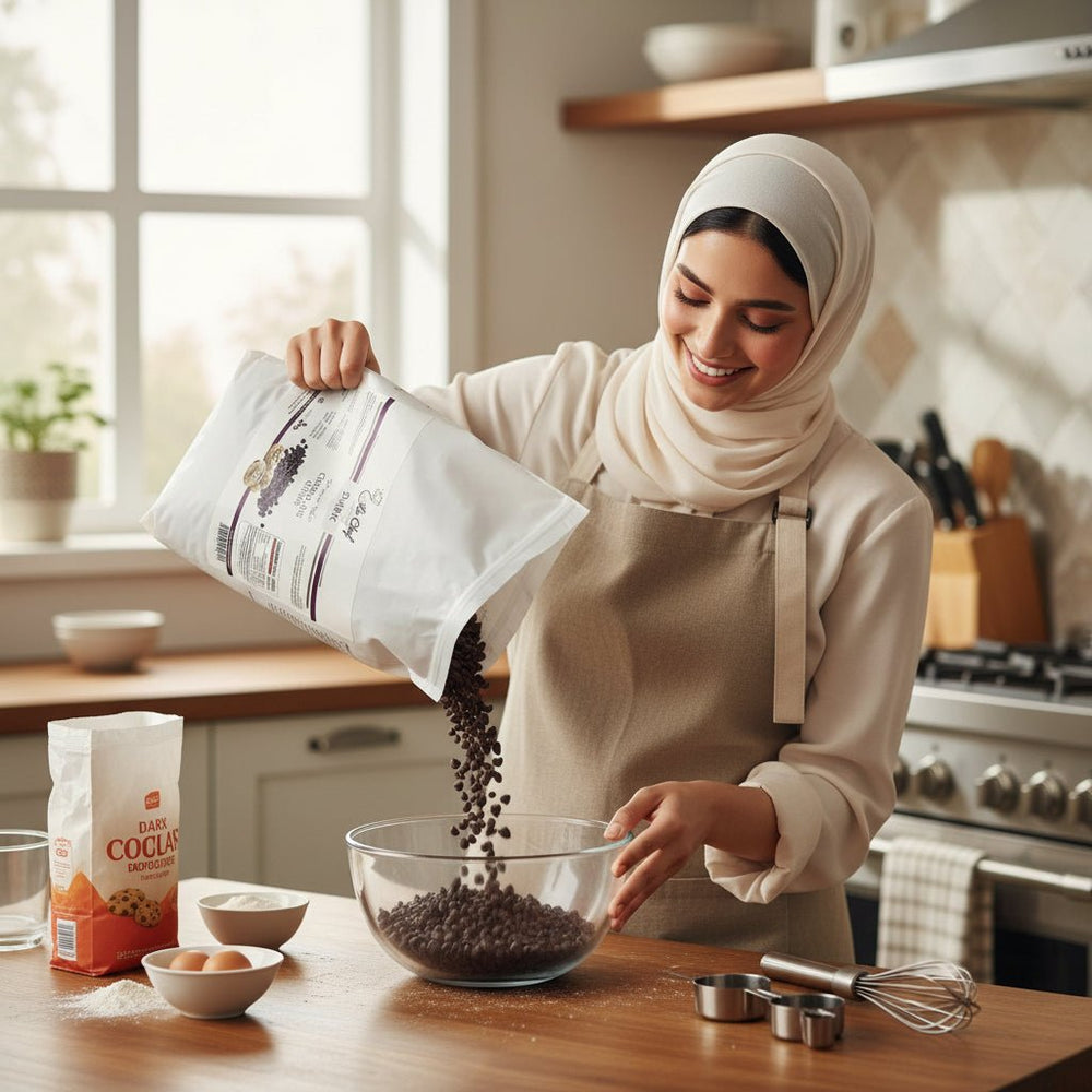 رقائق شوكولاتة داكنة 5 كجم La Chef Hala Chef