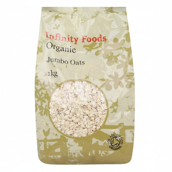 إنفينيتي فودز شوفان عضوي جامبو 1 كجم – مصدر غني بالألياف والبروتين