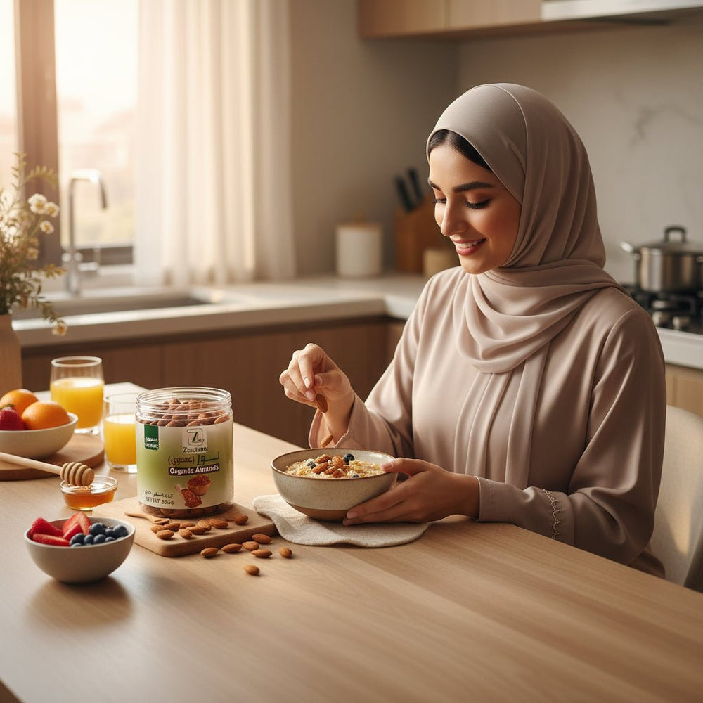 لوز عضوي خالي من الجلوتين من زادنا 250 جرام
