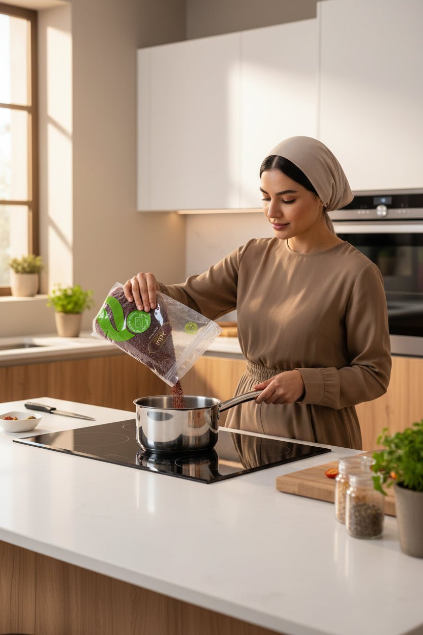 كينوا حمراء عضوية من أبازير 500 جم