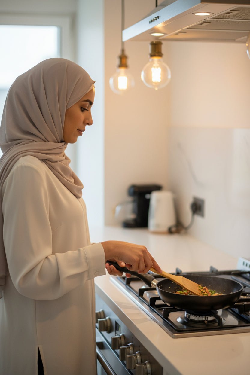 ملعقة تقليب خشبية سباتولا أداة مطبخ أساسية  30سم