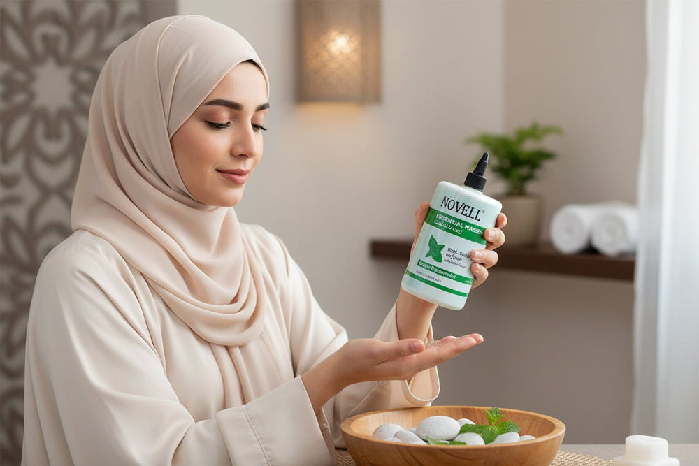 زيت التدليك العطري بالنعناع الأخضر نوفل 500 مل