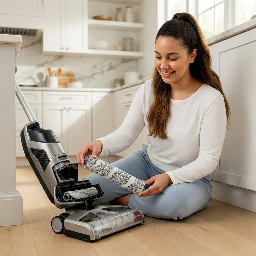 فرشاة وأجزاء بديلة متوافقة مع أجهزة Bissell CrossWave OmniForce Edge للتنظيف الرطب والجاف - آنية المنزل الراقي