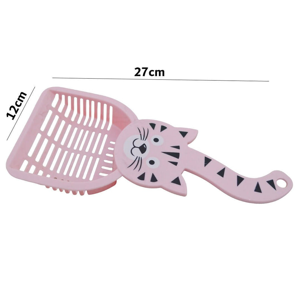 Plastic scoop for cat and pet litter 